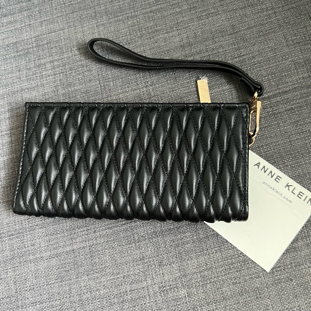 NWT ANNE KLEIN BIFOLD WALLET WRISTLET CASE - Picture 3 of 6